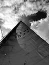 Grayscale Photo of Sail Boat