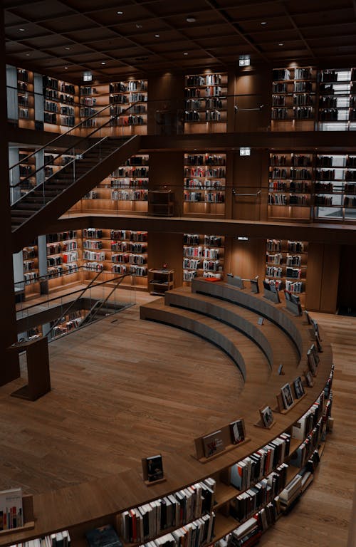 Fotos de stock gratuitas de biblioteca, de madera, diseño de interiores
