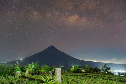 Δωρεάν στοκ φωτογραφιών με Mayon Volcano, αστέρια, βουνό