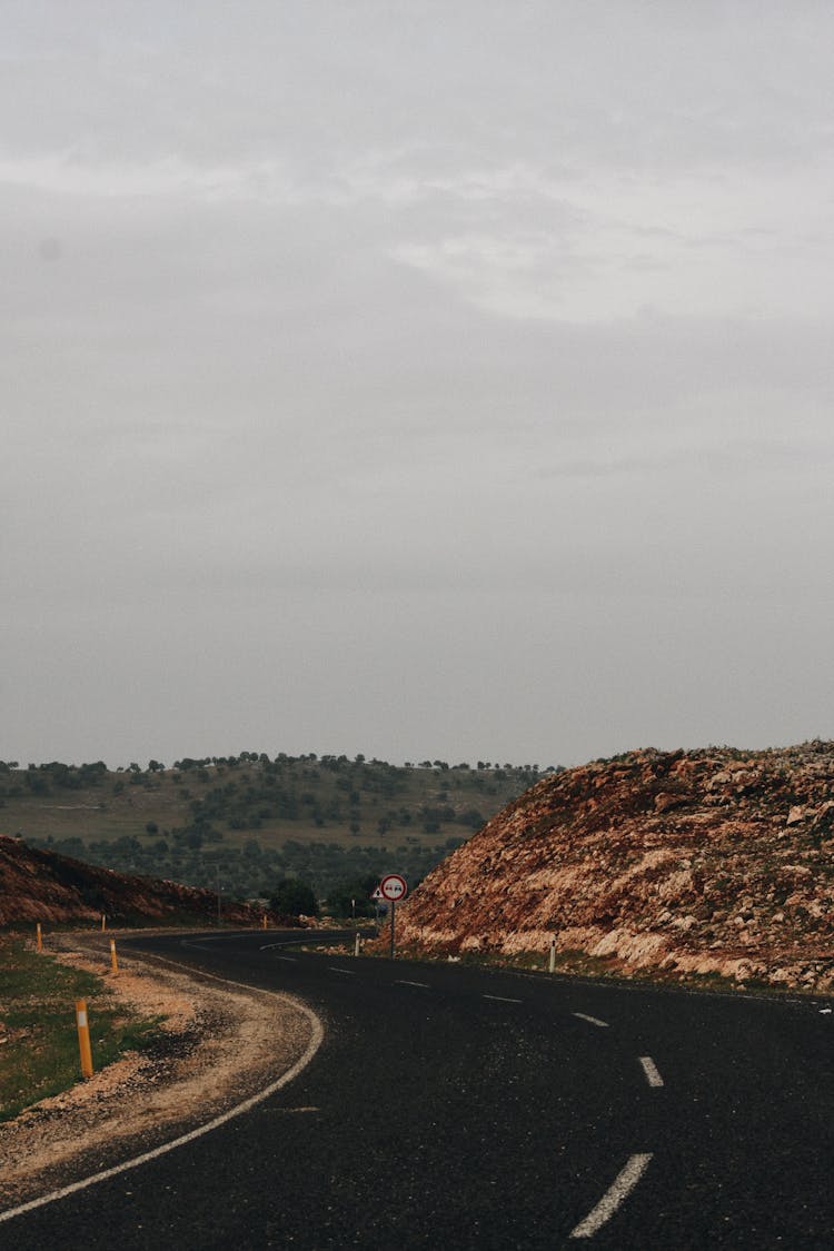 Clouds Over Empty Road