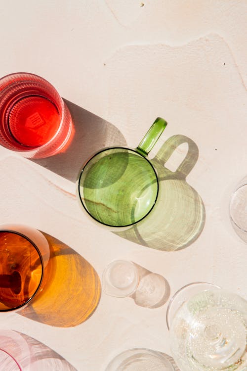 Glass Cups on the Table