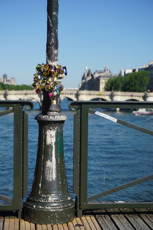 Free stock photo of bridge, france, locks Stock Photo