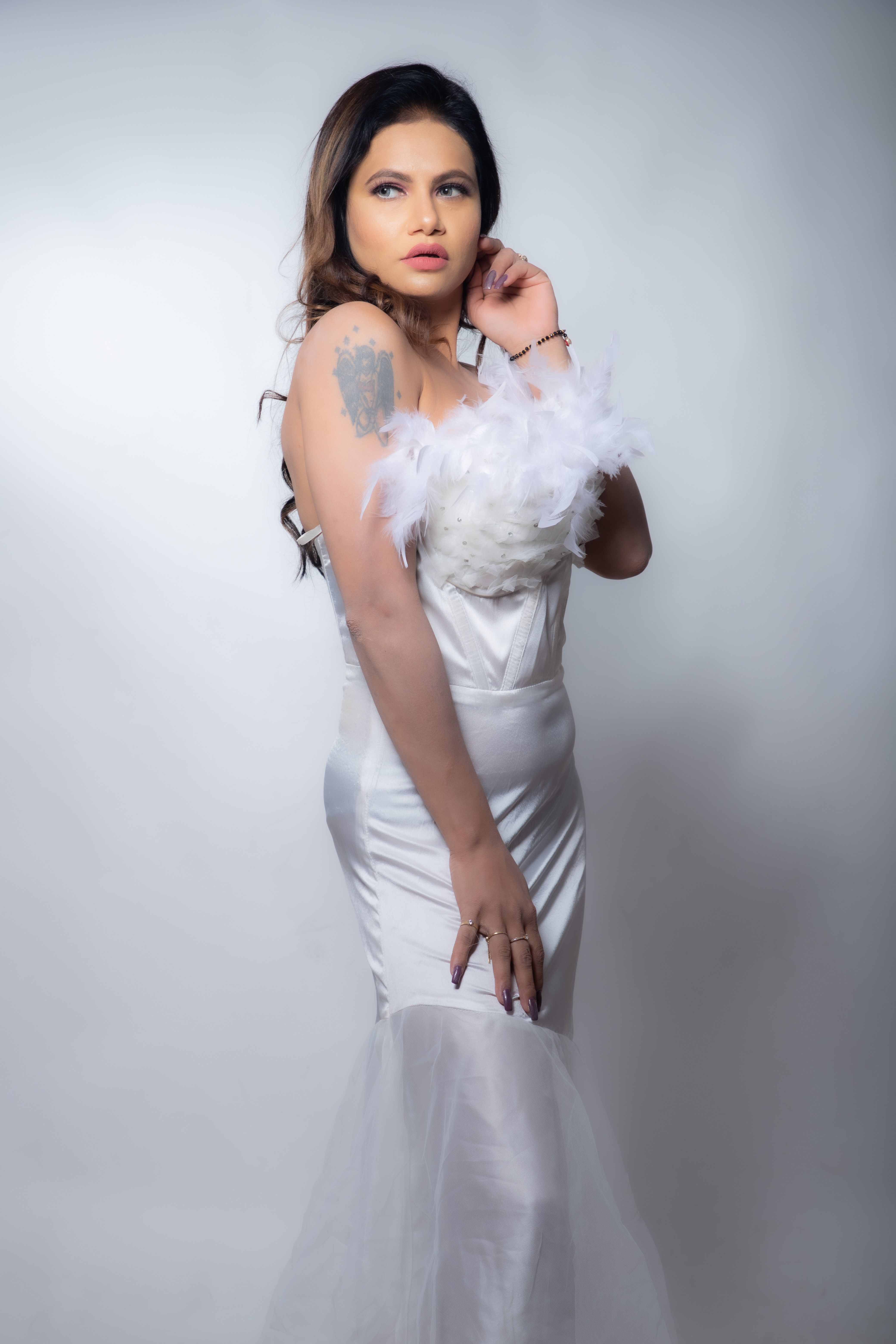 Robe de soirée blanche