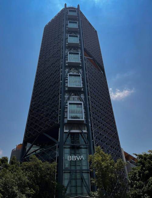 BBVA Building Under Blue Sky