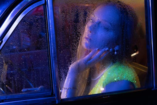 Woman inside the Car