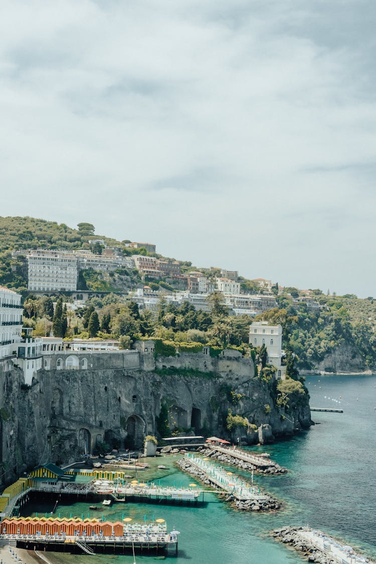 The Spiaggia Pubblica Sorrento Beach Resort In Italy