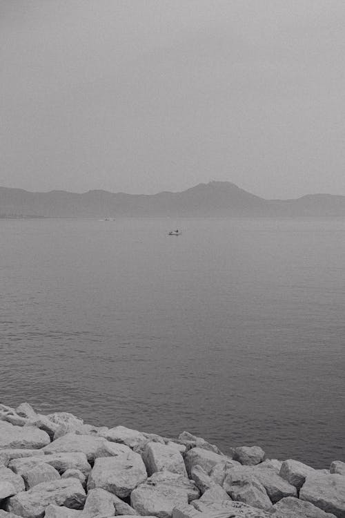 Boat on a Sea in the Fog