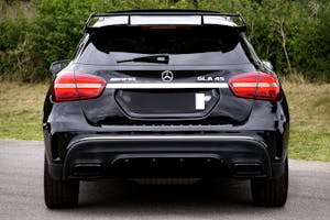 Black Car Parked on the Street