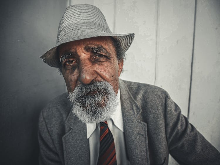 Man In Hat And Suit