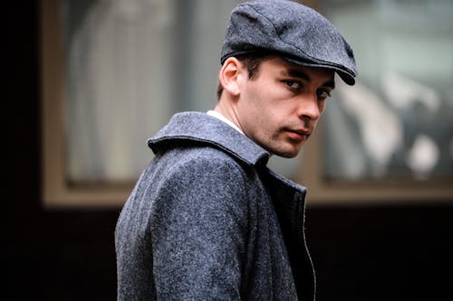 Free Man in Gray Coat Photo Stock Photo