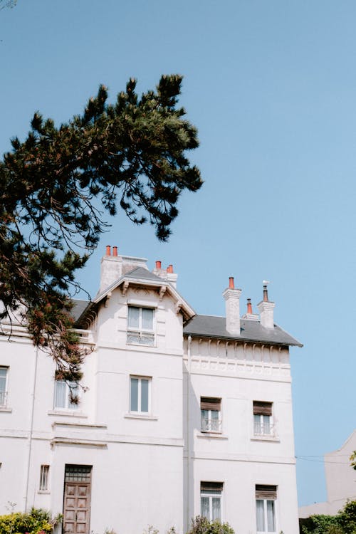 Clear Sky over Building