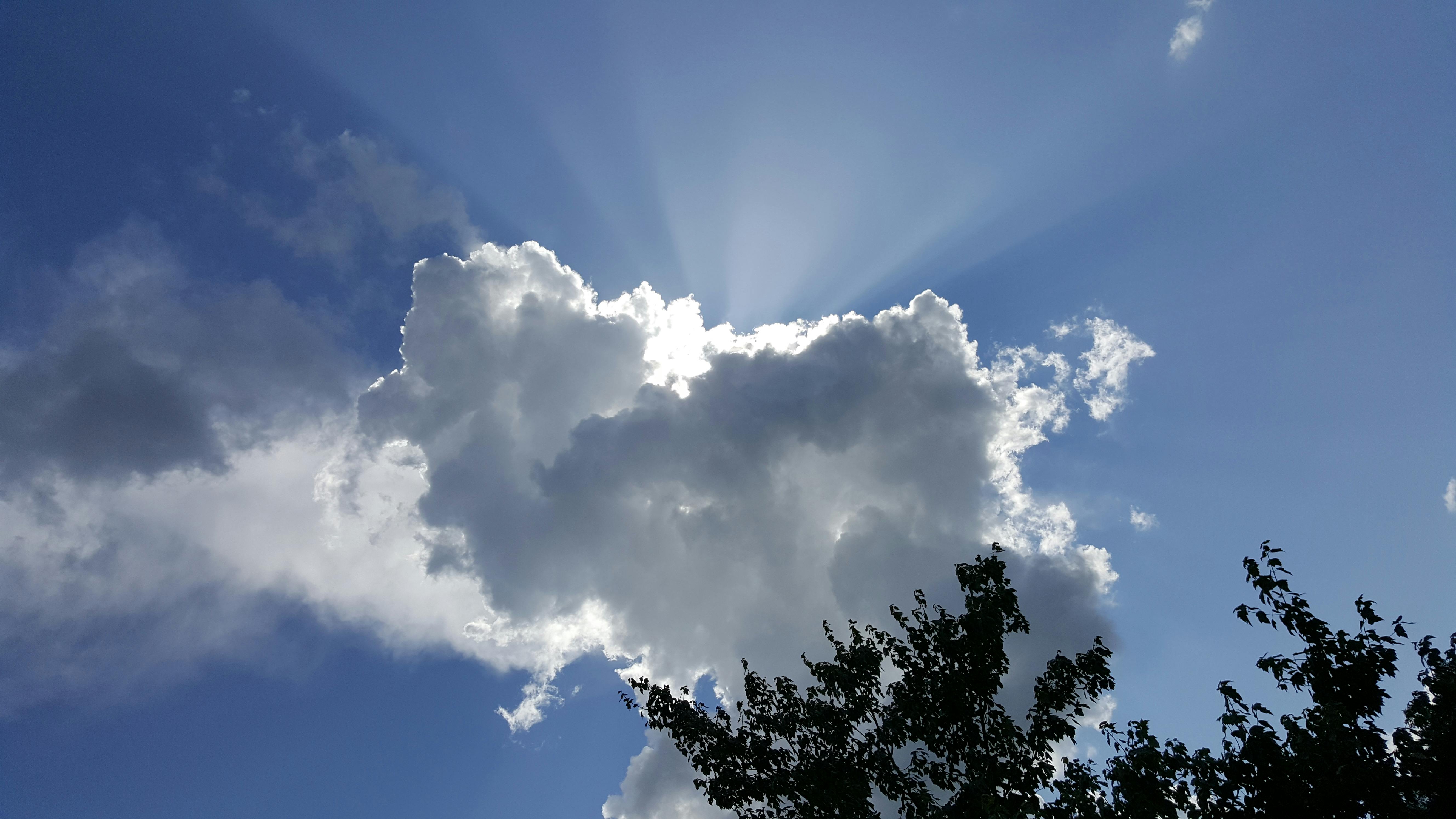 Free stock photo of clouds, Sun Rays