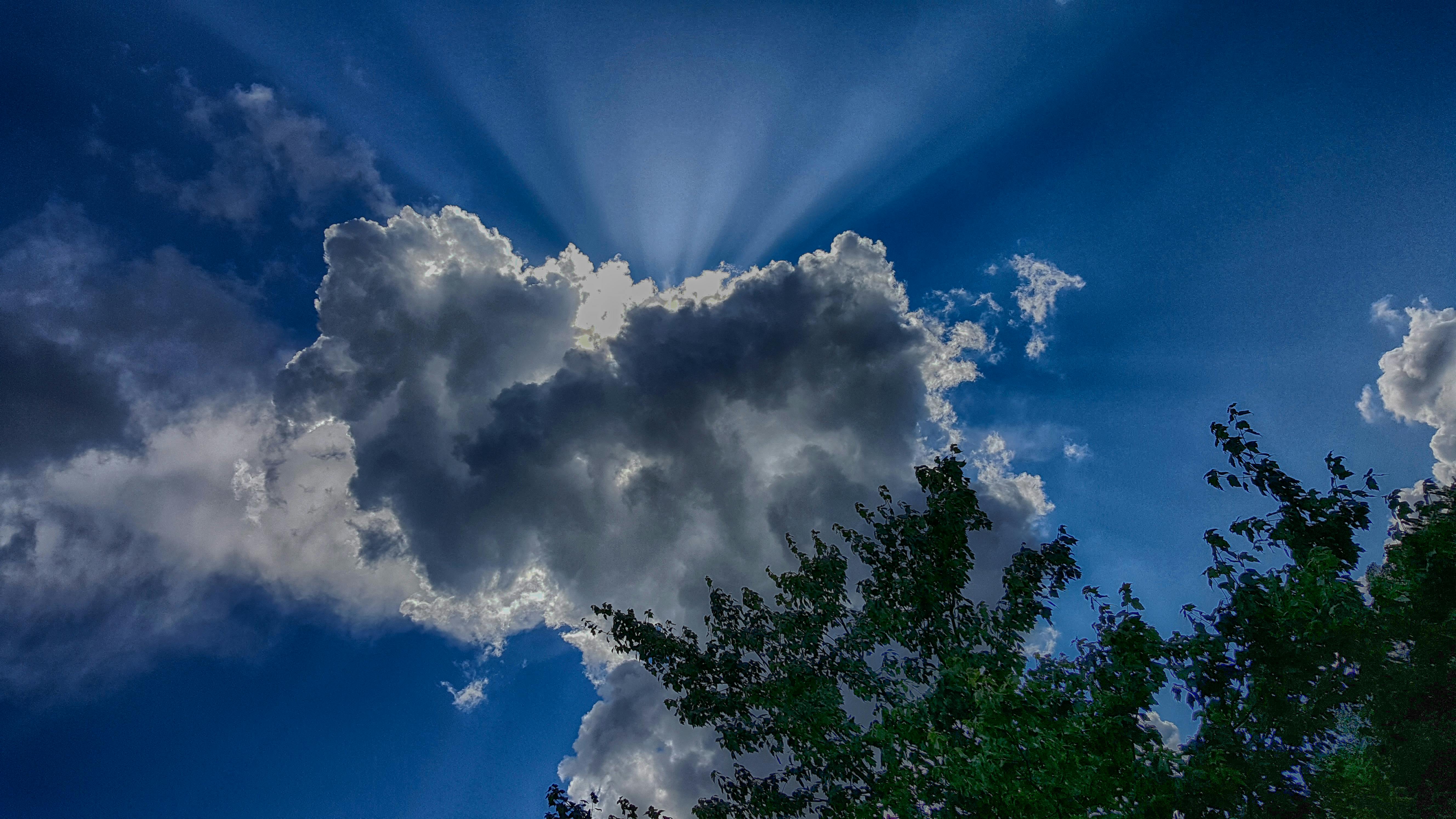 Free stock photo of clouds, sun ray