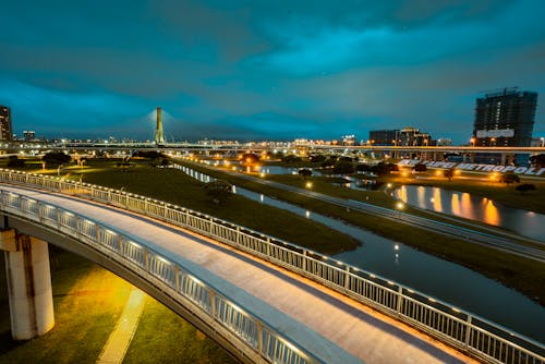 Photo of Cityscape in Taipei at Night