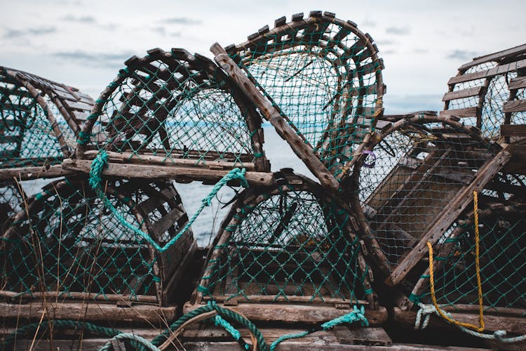 Stack Of Fish Nets