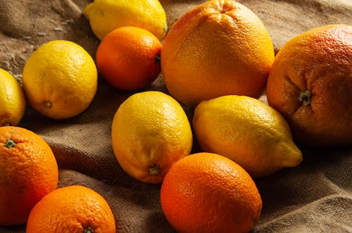 Close-Up Shot of Lemons