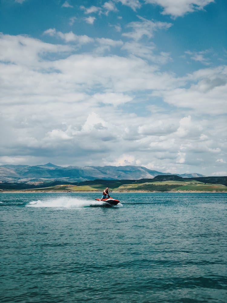 Person Riding A Jetski