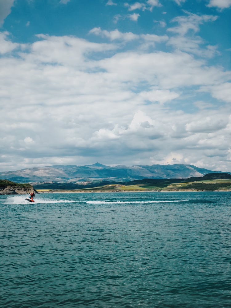 Person Riding A Jetski