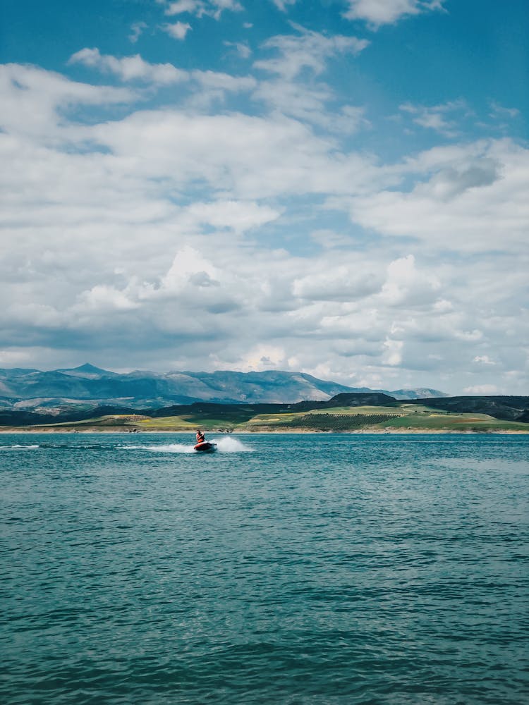 A Person Riding A Jetski