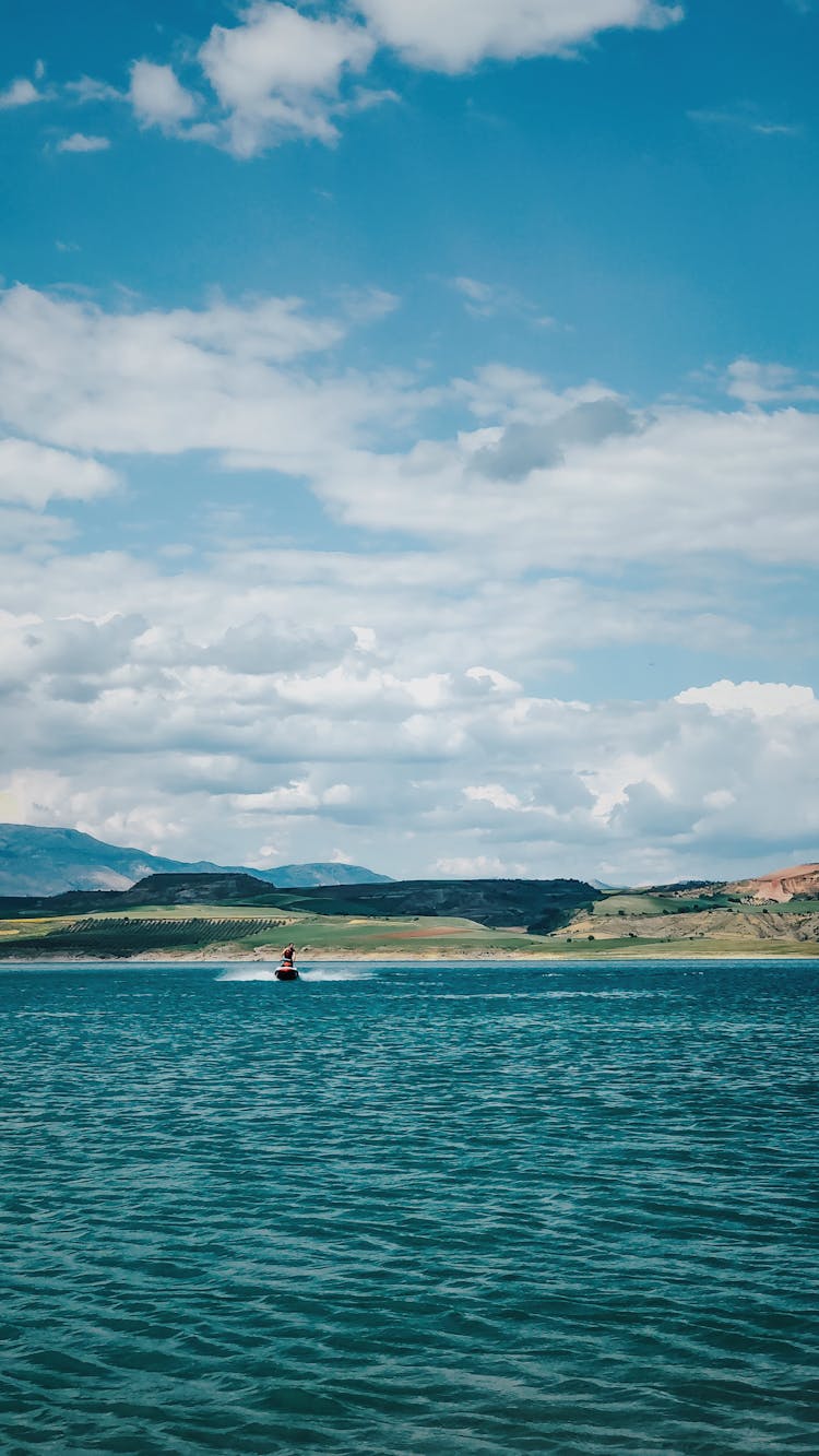 Person On A Jet Ski On A Lake