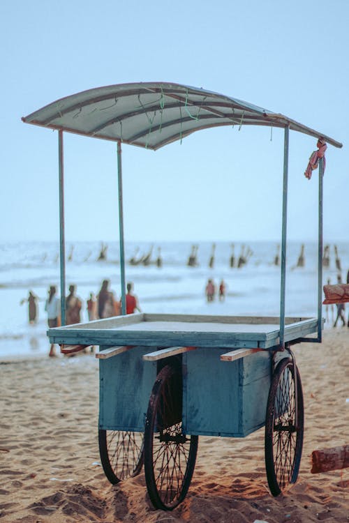 Empty Food Cart on the Beach