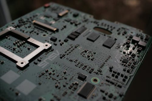 Free Electronic Circuit Board in Close-up Shot Stock Photo
