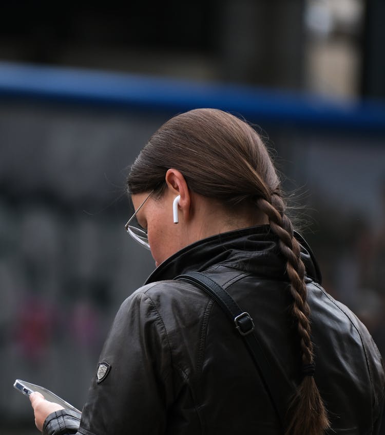 Woman In Black Jacket