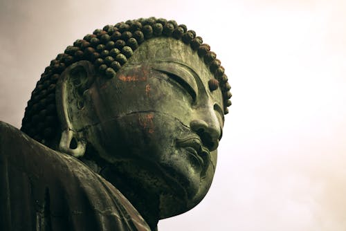 Foto stok gratis Agama Buddha, berukir, bidikan sudut sempit