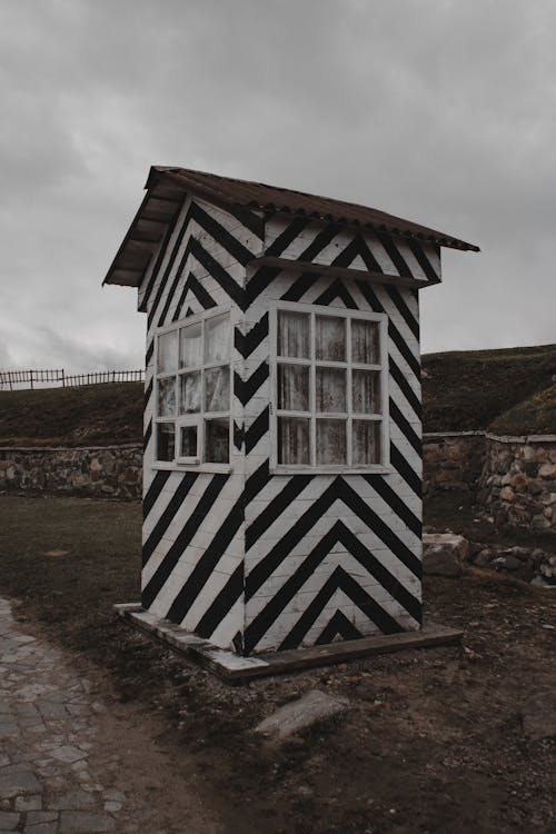 Wooden Outpost with Glass Windows