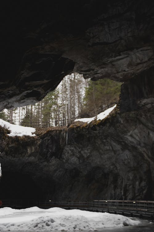 Bridge inside a Cave