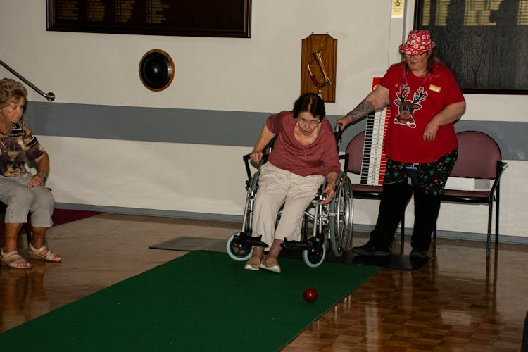 Elderly Woman In A Wheelchair