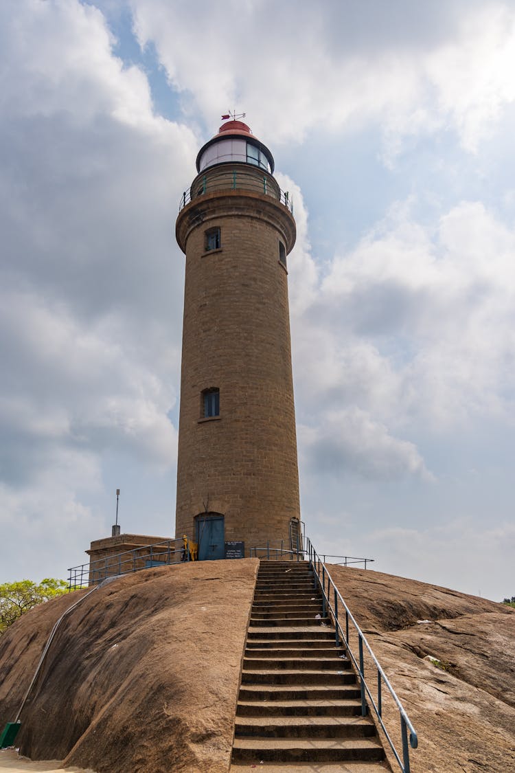 Old Lighthouse At Mahabalipuram