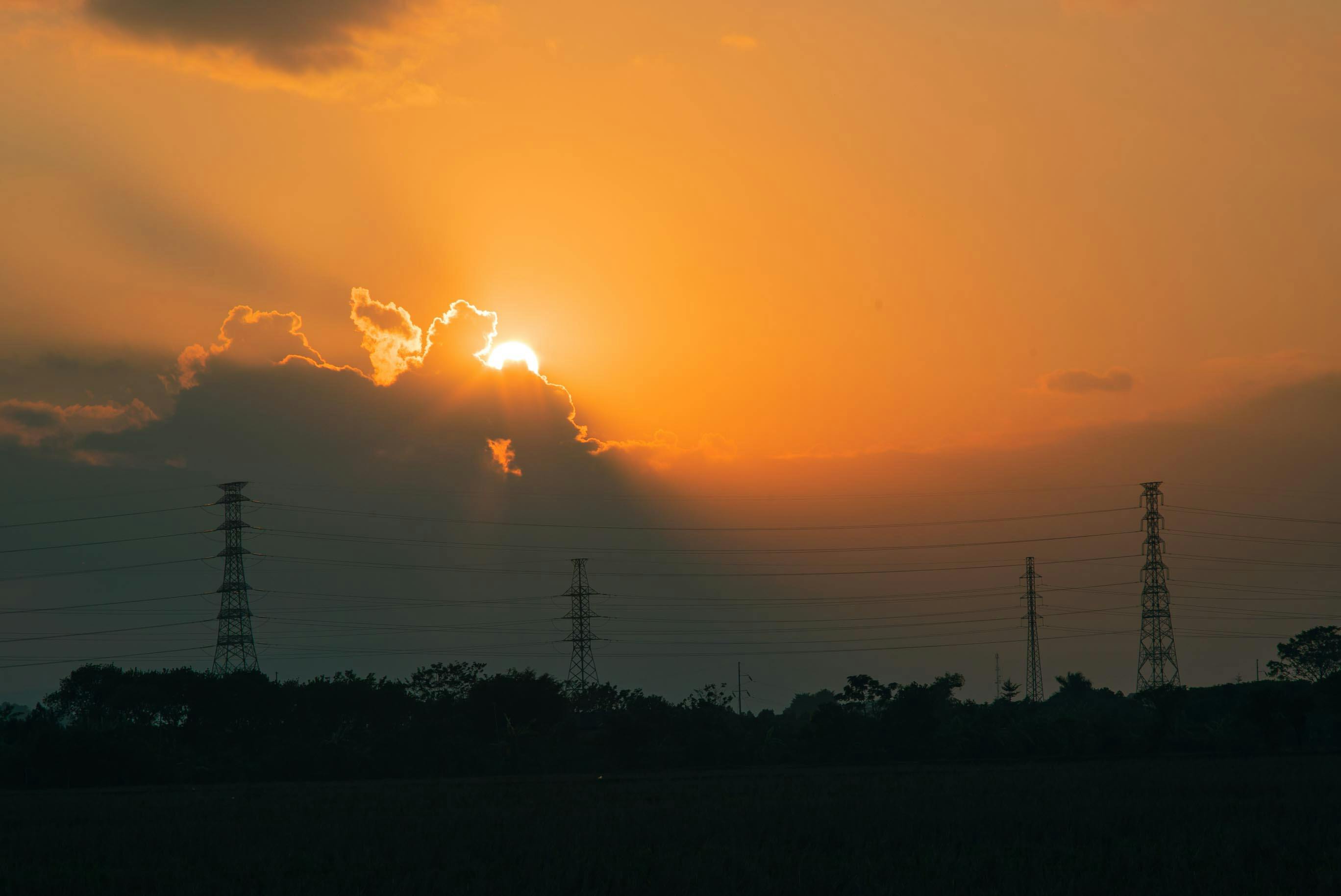 Orange and Blue Skies during Sunset · Free Stock Photo