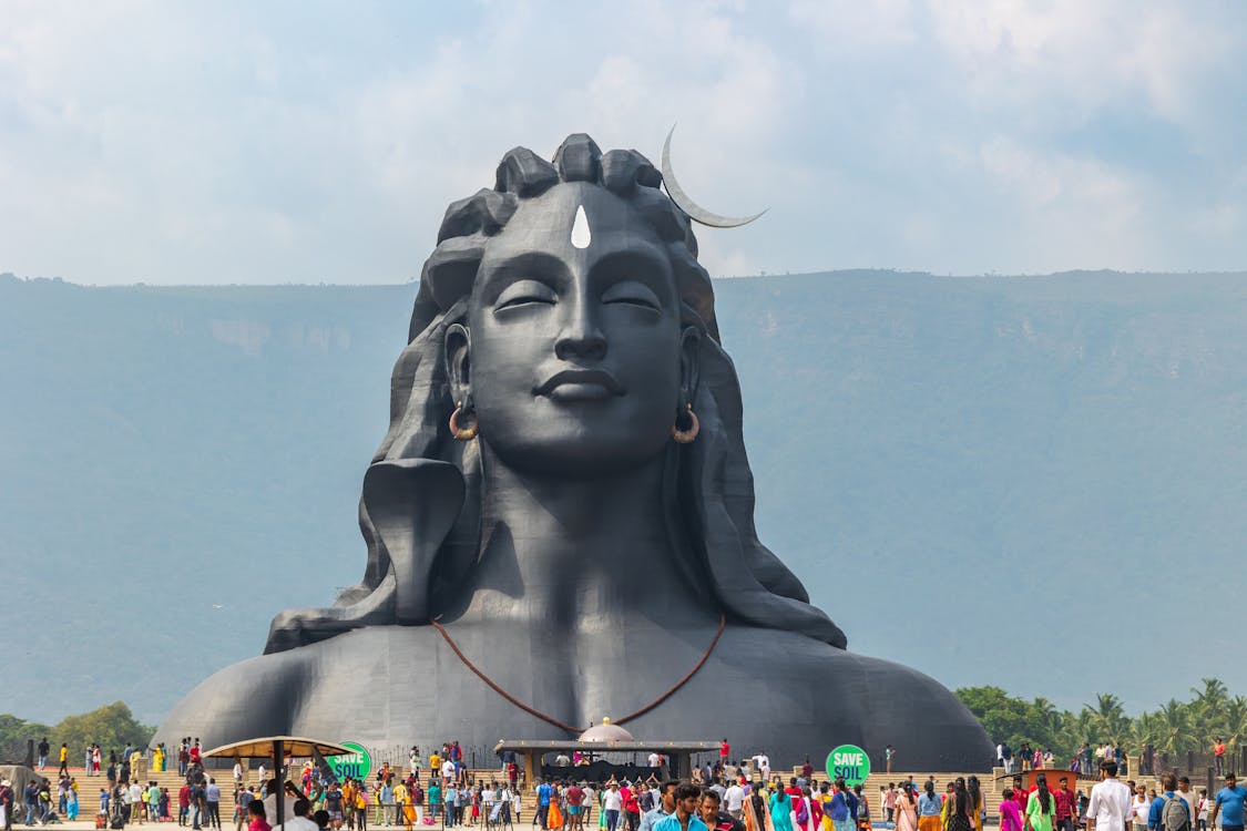 Foto profissional grátis de adiyogi shiva, cheio, coimbatore