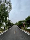 An Empty Asphalt Road