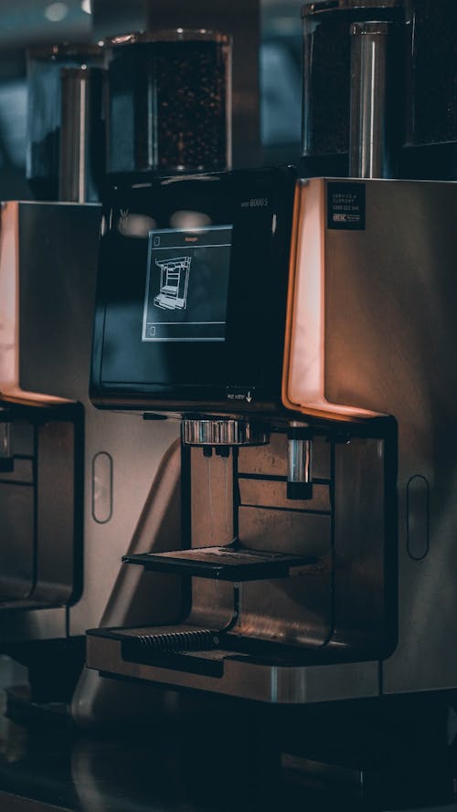 Coffee Machine in Close-up Photography