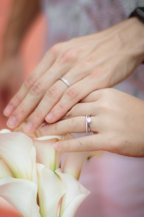 Foto profissional grátis de amor, anéis, bandas de casamento