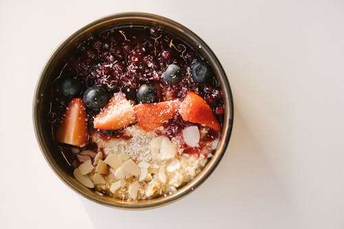 Top View of a Meal in a Bowl