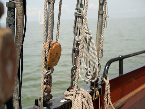 Close up of Ropes on a Ship