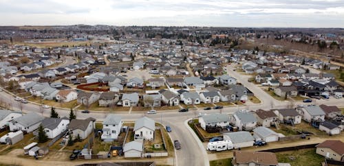 Free stock photo of aerial, alberta, canada