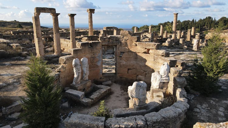 Exploring The Archaeological Site Of Cyrene In Libya