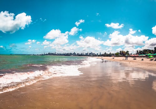 Free stock photo of beach, blue sky, brasil