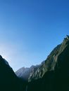 Green Mountains Under Blue Sky