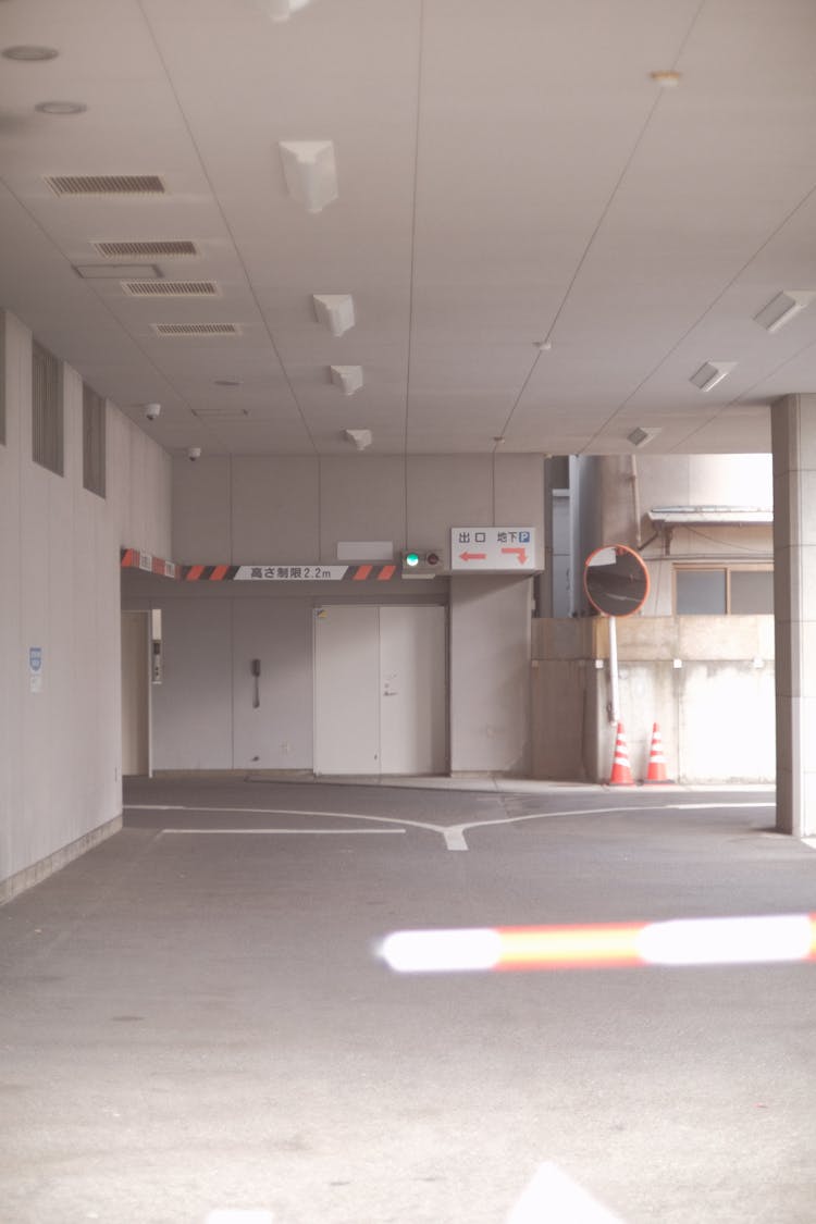 Empty Hall With White Walls