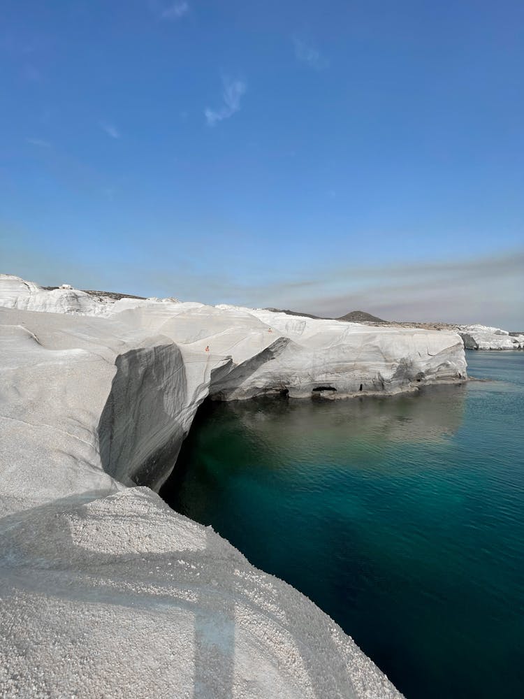 Sarakiniko Beach Under Blue Sky