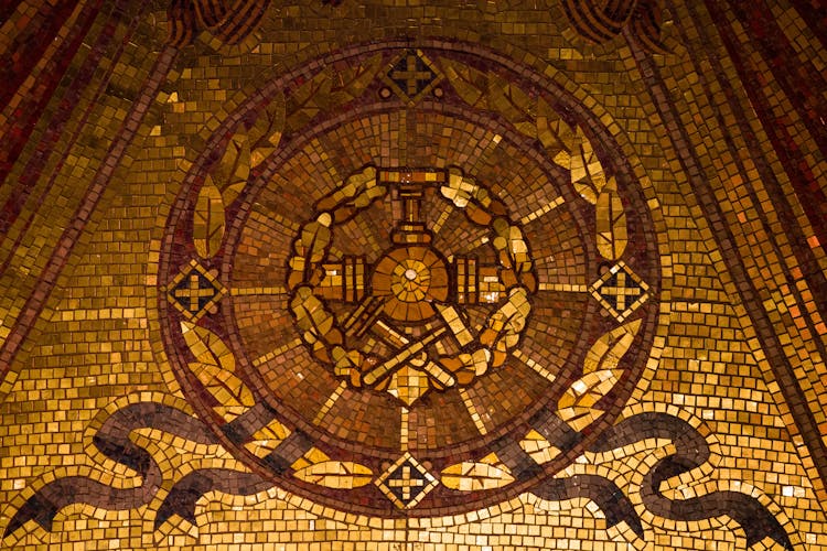 Decorative Golden Mosaic 