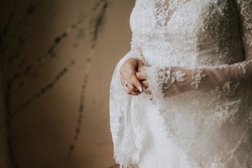 Free Close-up of the Hands of a Bride Stock Photo