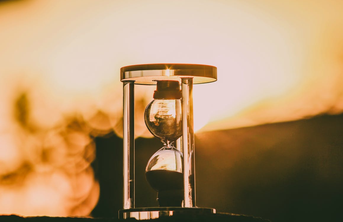 Selektive Fokusfotografie Von Sanduhr