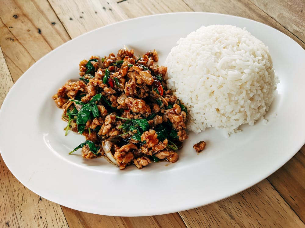 Spicy Pork and Basil Stir-Fry