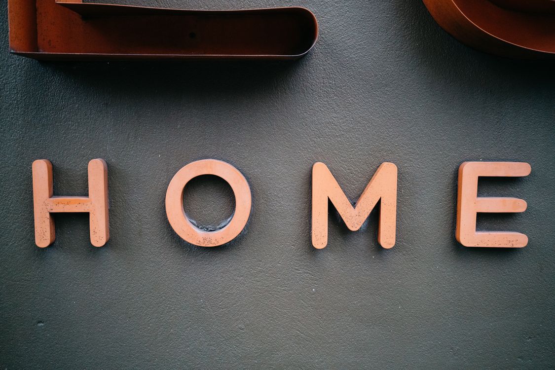 Home Letters on Wall ยท Free Stock Photo